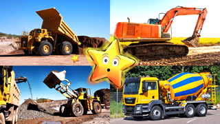 Изучаем строительный транспорт и технику Карточки Домана Развивающие мультики для детей